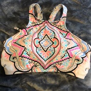 High Neck Bathing Suit Top